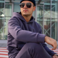 Sportsolo Спортивный костюм мужской теплый футер, трикотажный костюм