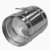 KRAFT Все-Вентиляторы.рф Дроссель-клапан ДКК-125 с ручной регулировкой из стали